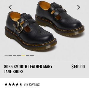 Like New (worn once) condition Dr Marten’s 8065 Smooth Leather Mary Janes Shoes